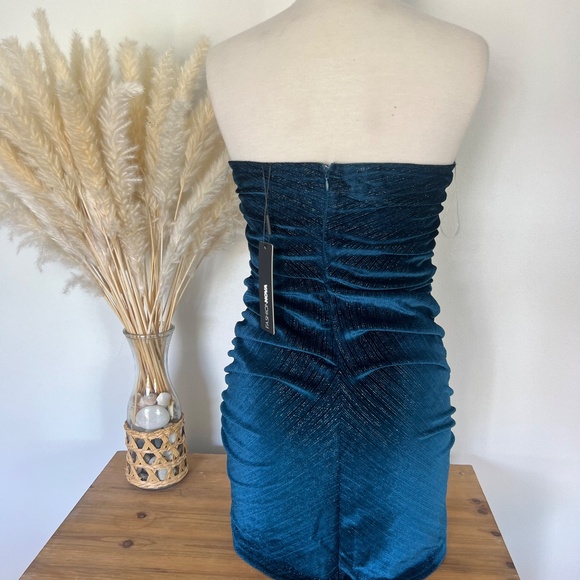 NWT Fashion Nova Dazzling Diamond Velvet mini dress - Picture 6 of 6